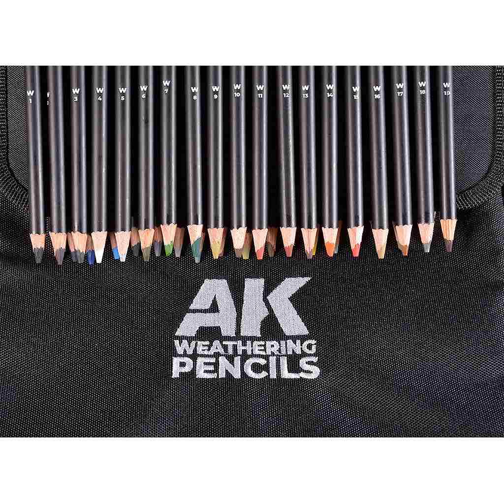 新製品】AK10050 ウェザリングペンシル 全37色ジッパーケース入り | AK