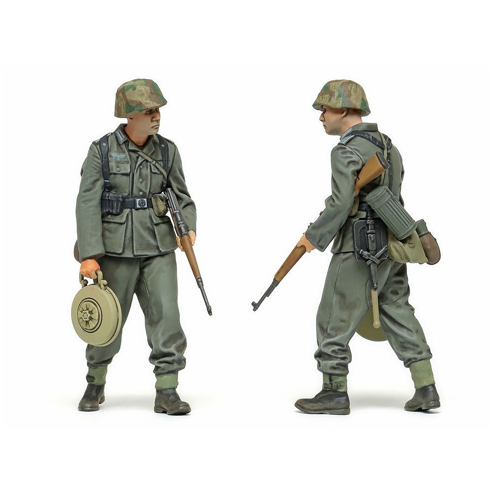 ドイツ軍 フィギュア  3体 60mm 約1/35 タミヤ 1/35 ミリタリーミニチュアシリーズ 1/35 ドイツ歩兵