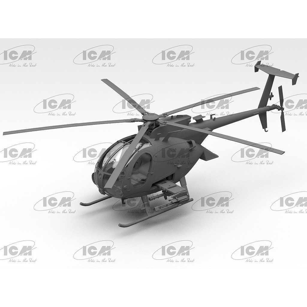 ディスプレイ用ヘリコプター 新製品】48370 アメリカ特殊部隊攻撃ヘリコプター AH-6J リトルバード