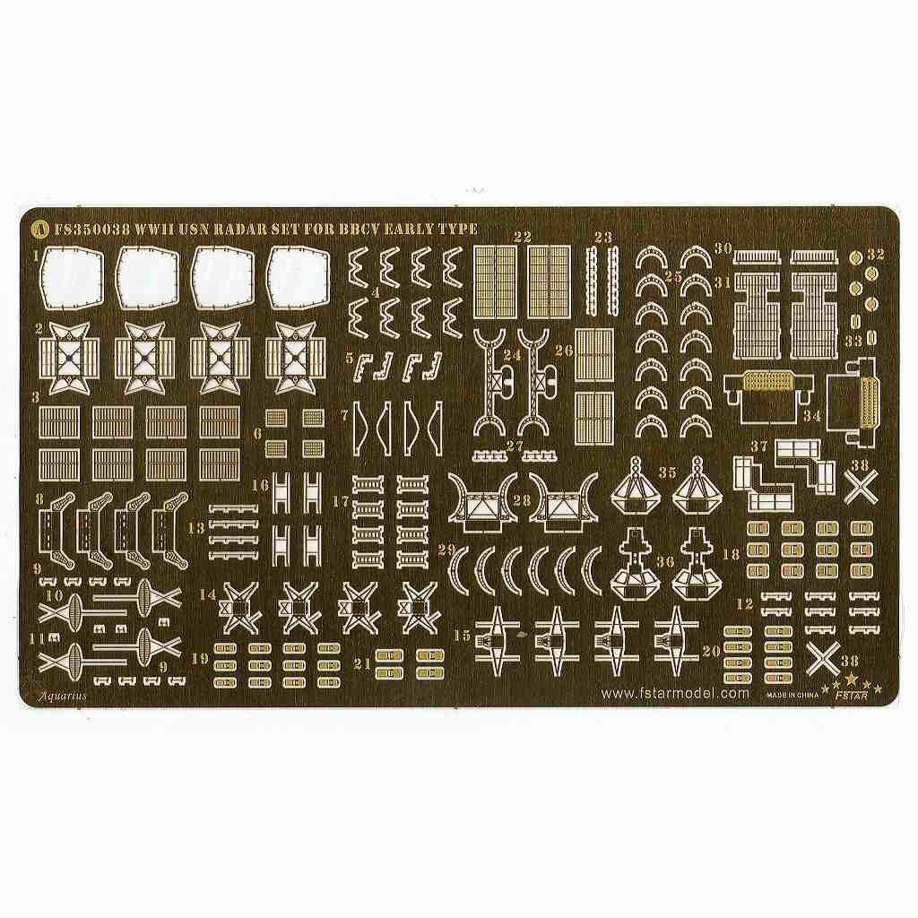 FS350038 WWII 米海軍 レーダーセット3 戦艦・航空母艦初期型用