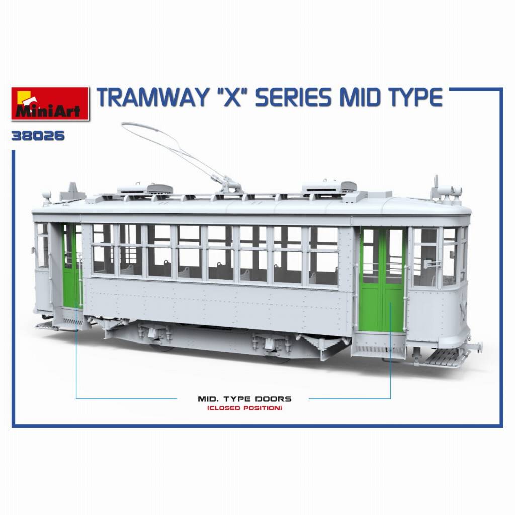 路面電車　陶器製 38026 路面電車Xシリーズ中期型 | ミニアート MiniArt