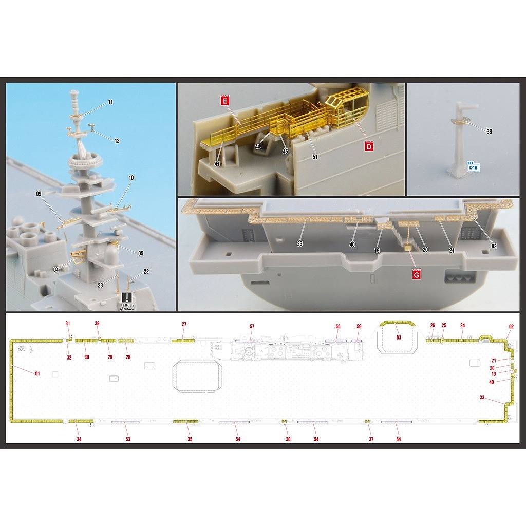 四葉ページ DDH J108E 1/700 海上自衛隊 護衛艦 DDH-184 かが 2024(STOVL戦闘機搭載 第