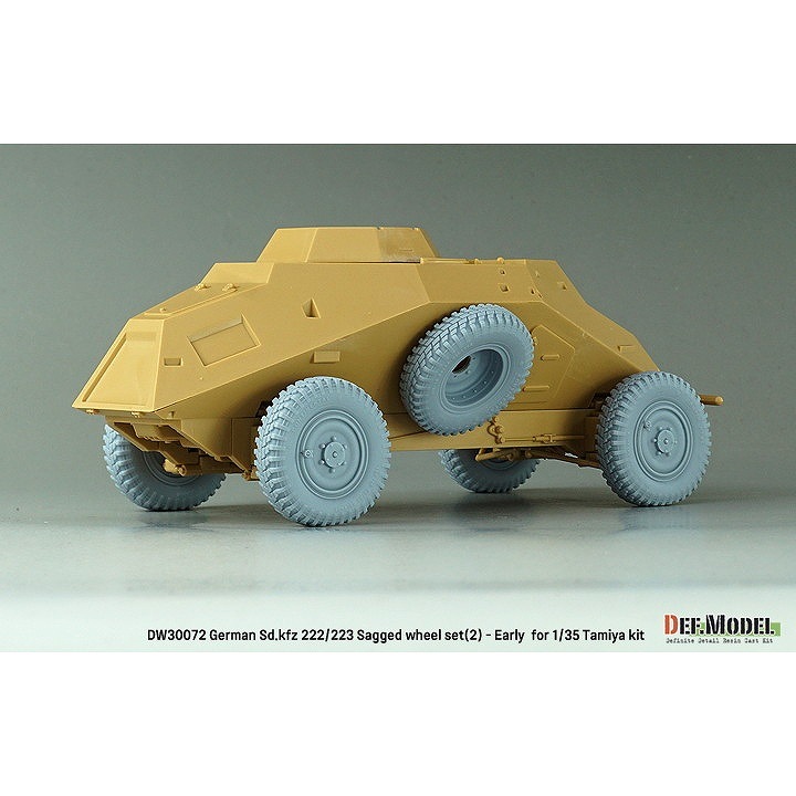 DW30072 1/35 WWII ドイツ Sd.Kfz.222/223 自重変形タイヤセット(2