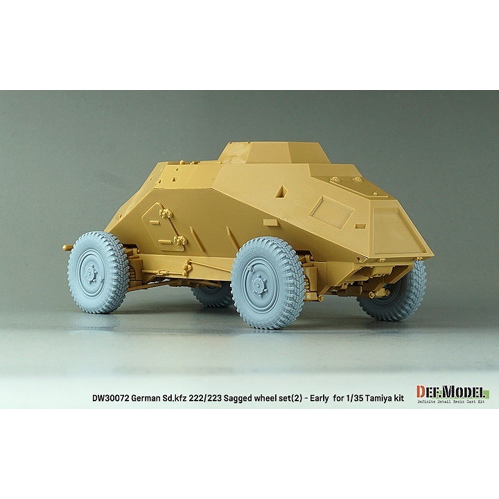 DW30072 1/35 WWII ドイツ Sd.Kfz.222/223 自重変形タイヤセット(2