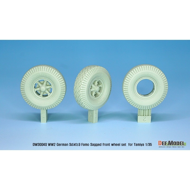 DW30040 WWII ドイツ Sd.Kfz.9 ファモ 自重変形タイヤセット | DEF
