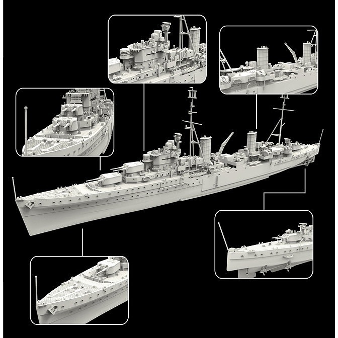 FH1127 アリシューザ級軽巡洋艦 オーロラ Aurora 1945 | フライ