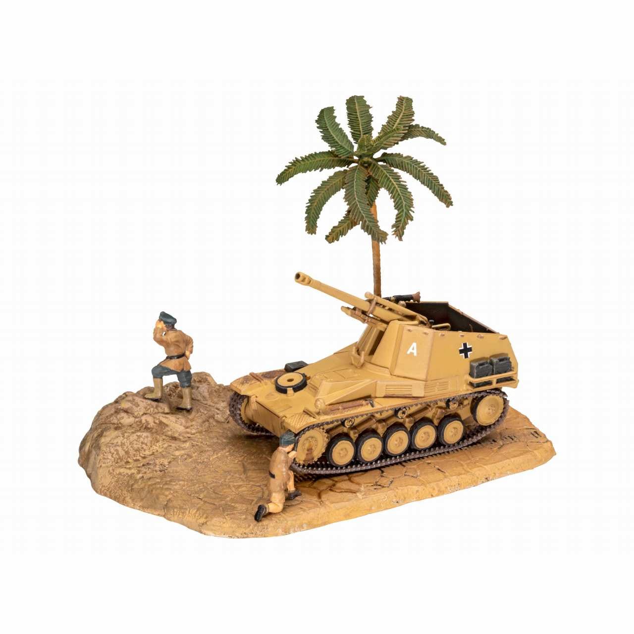 03334 Sd.Kfz.124 ヴェスペ ジオラマセット | ドイツレベル Revell