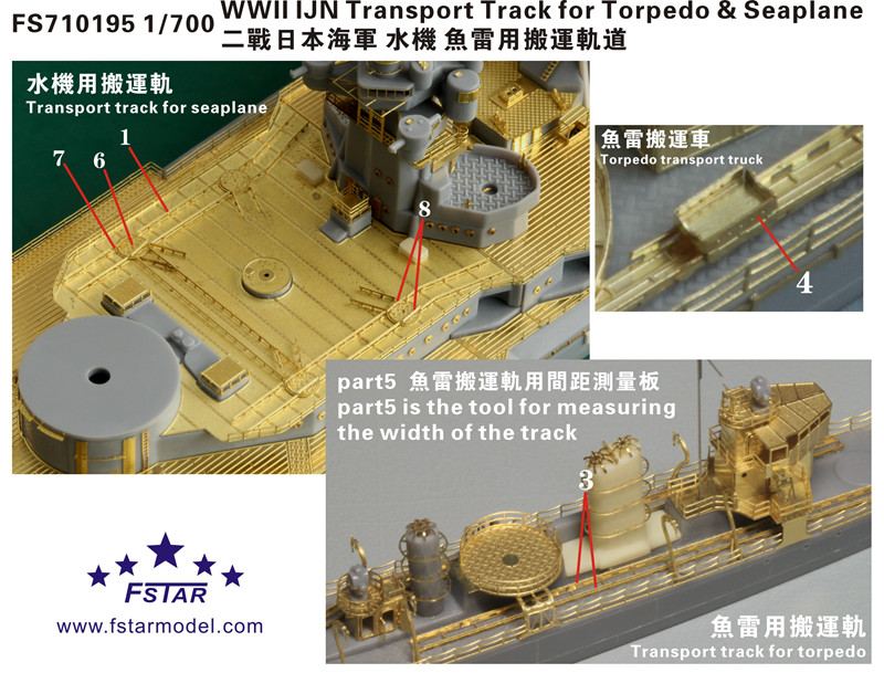 FS710195 日本海軍 艦艇用 運搬軌条&ターンテーブル 魚雷&水上機運搬用