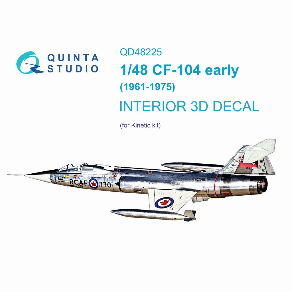 QD48225 1/48 ���å����� CF-104 �������ե������� ����� �������顼3D�ǥ�����(���ͥƥ��å���)