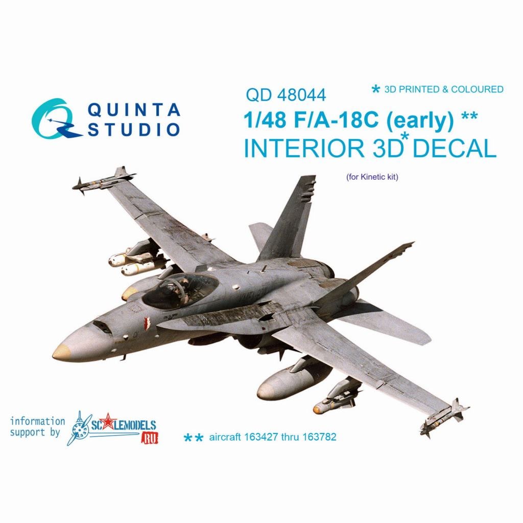 キネティック 1/48 F/A-18C ホーネット社外エッチングパーツセット QD48044 1/48 マクドネル・ダグラス F/A-18C ホーネット (初期型