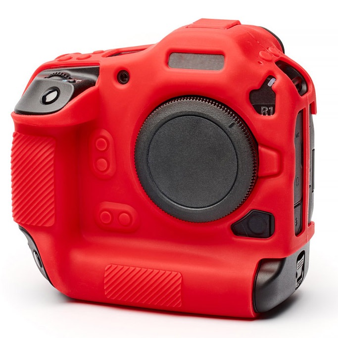 イージーカバー Canon EOS R1 用 レッド 液晶保護フィルム付属