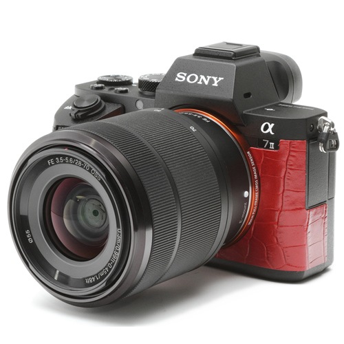 ソニー α7Ⅱ／7RⅡ／7SⅡ 用 張り革キット クロコレッド | 張り革