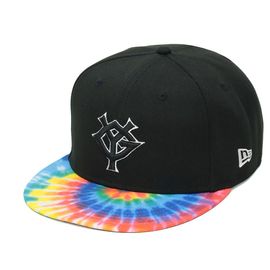 NEW ERA¡¡¡¡Tiedye YG £¹£µ£° £¹FIFTY CAP ¥Ö¥é¥Ã¥¯¡ß¥Þ¥ë¥Á¥«¥é¡¼