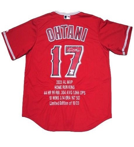 世界限定23着製作中ショップ報知入荷1着限定☆大谷翔平直筆サイン 