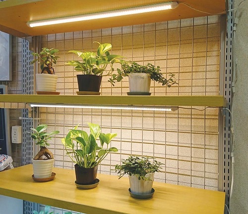 植物育成ライト LED プラントマグネット棚バー【4本点灯セット】 横浜