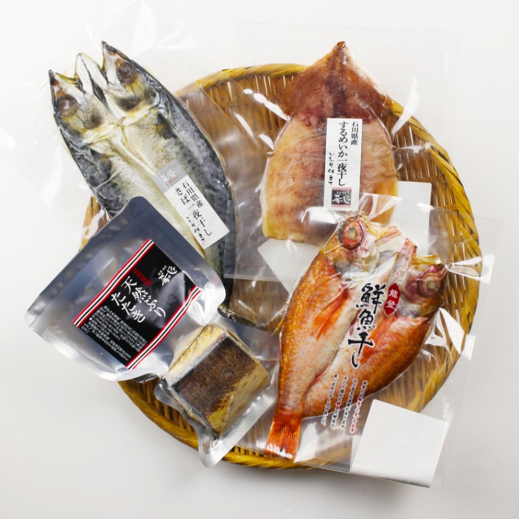 【送料無料】石川県産 のどぐろ・ぶりたたきギフトセット（のどぐろ、いか、さば、ぶりたたき）【冷凍】