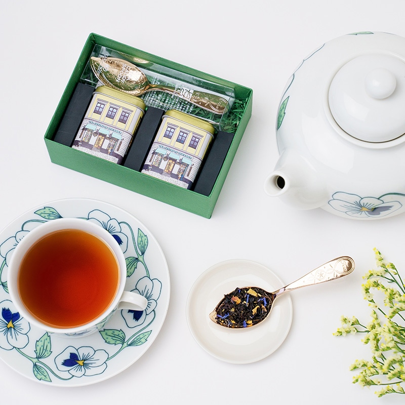 北欧紅茶ギフトBOX ミニ缶2個とティースプーンセット | すべての商品