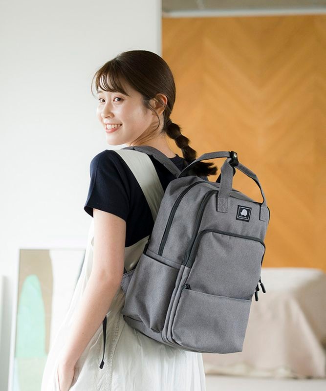 杢調多機能リュック