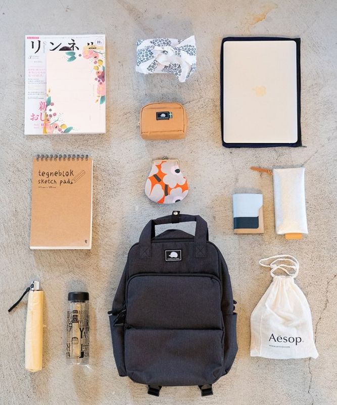 杢調多機能リュック