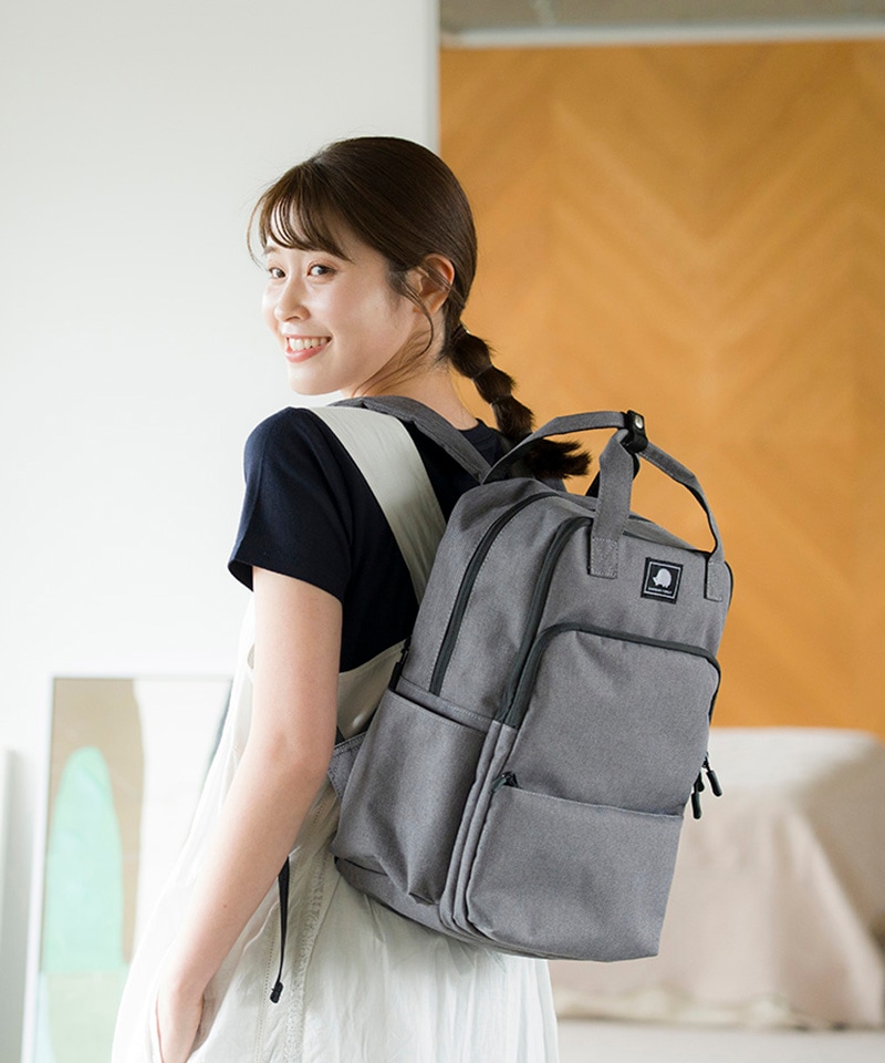 杢調多機能リュック