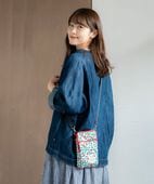 【メール便対象商品】【再入荷】総柄コンパクトショルダーバッグ＜撥水加工＞