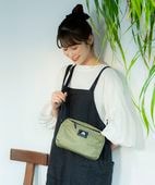 ラウンドショルダーバッグ＜撥水加工＞