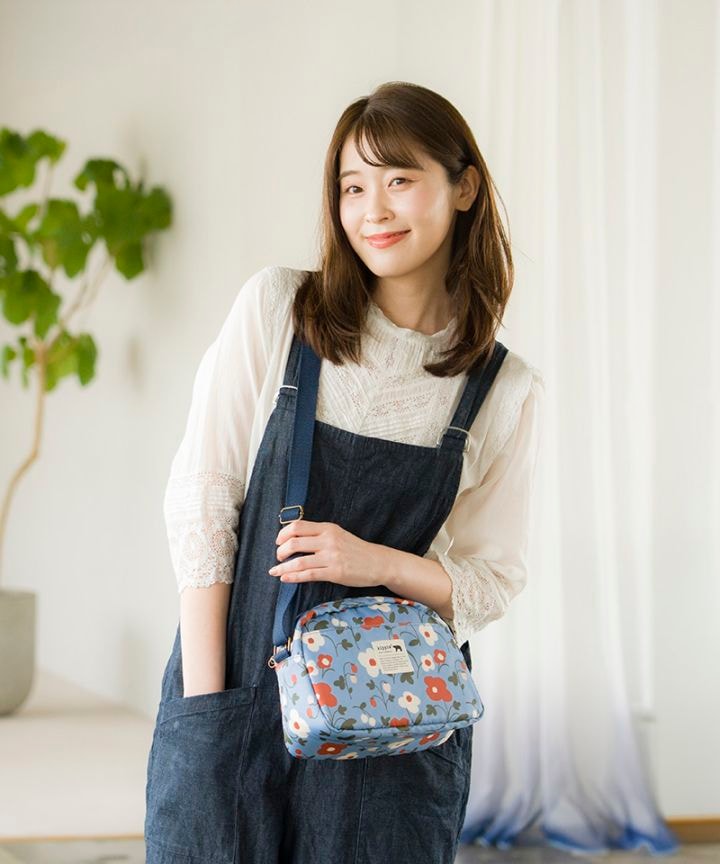 ラウンドショルダーバッグ＜撥水加工＞