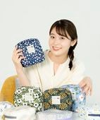プリントスクエアポーチ【5月号リンネル掲載】