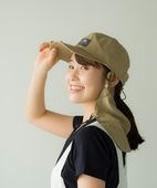 タレ付き冷感キャップ