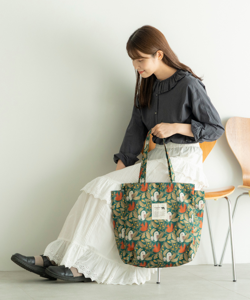 メール便対象商品】【リンネル掲載】巾着トートバッグ｜キッピス