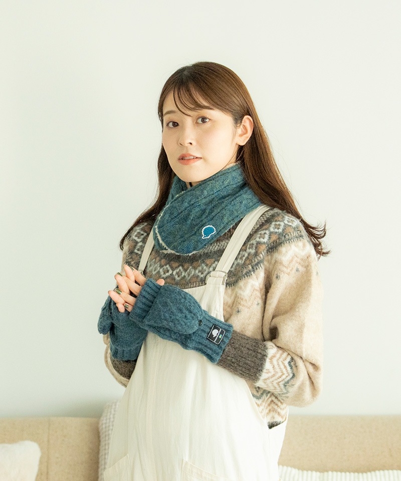 メール便対象商品】ミックスニットネックウォーマー｜スカンジナビアン