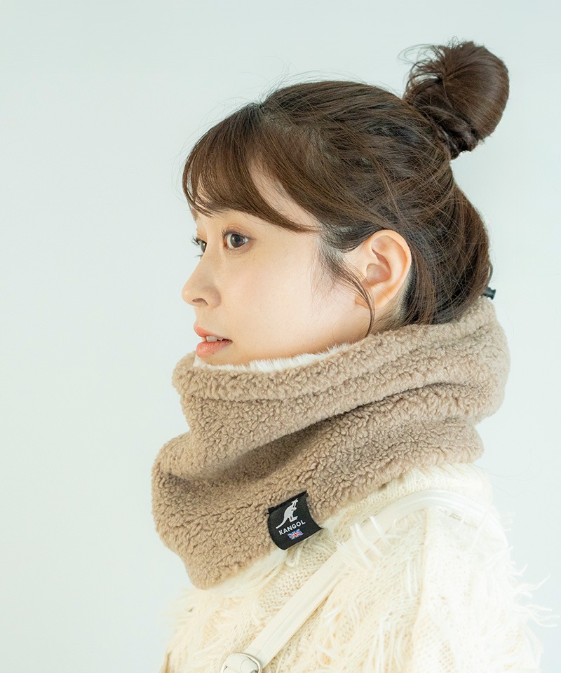メール便対象商品】KANGOLファー＆ボアネックウォーマー｜カンゴール