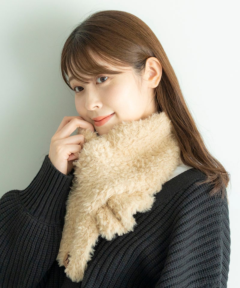 メール便対象商品】ファーヤーン差し込みマフラー｜キッピス / kippis