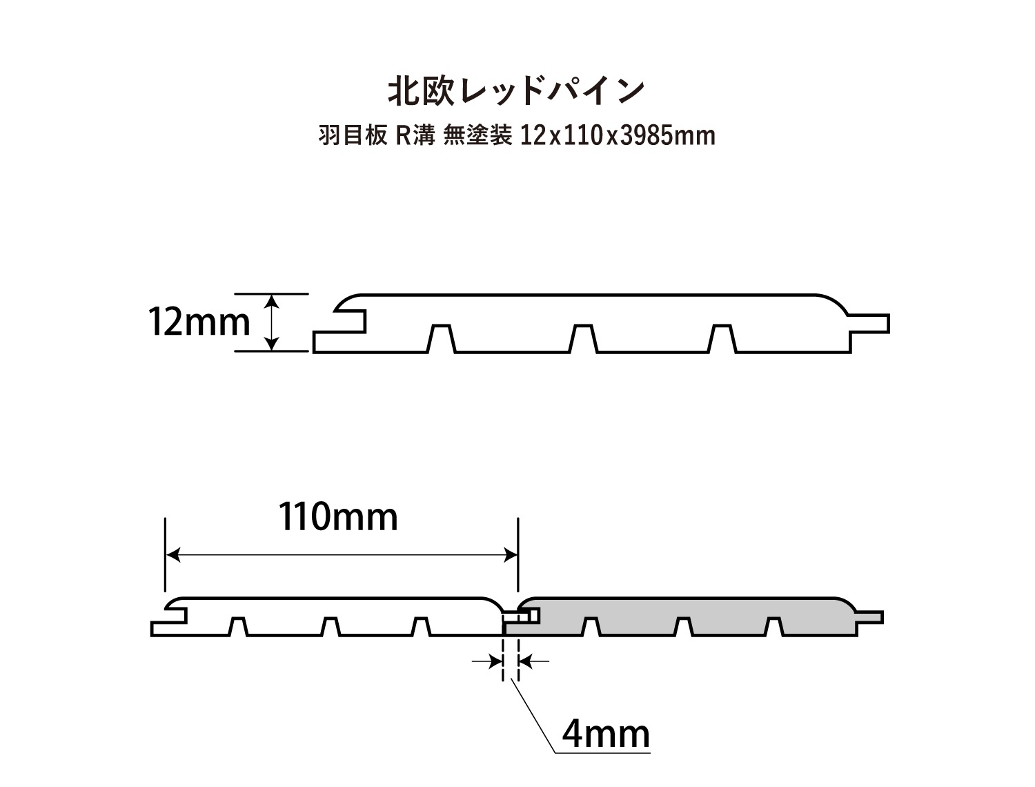 ����Ʃ����R�� Ĺ�ܡ��̲���åɥѥ������ġ�̵������12x110x3985mm��8������