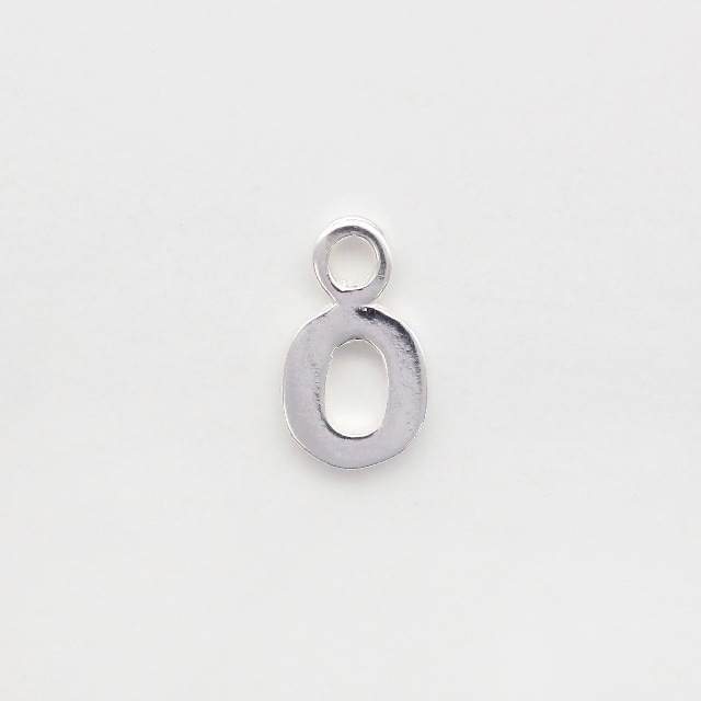 00106540SVC SV925製チャーム 数字0 8.5×5.0×0.8mm 1ヶ