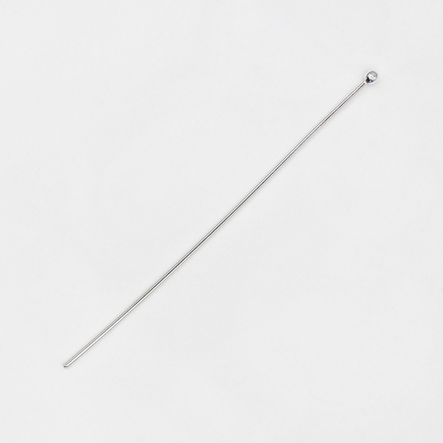 00130251P50 SV925製玉ピン 長さ50mm線径0.7mm玉1.5mm 10本