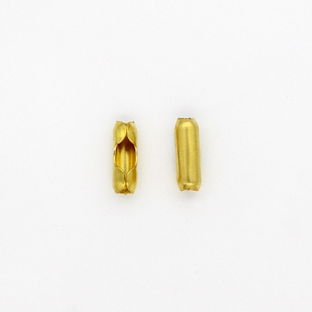 910CN15BRP 真鍮製ボールチェーンコネクター 生地 6.0×2.0mm 1.5mm用