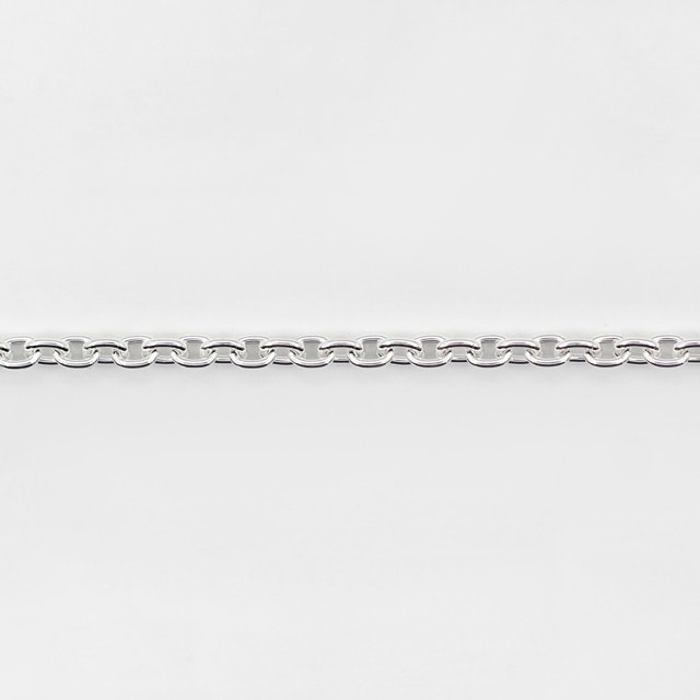 CL06010CM SV925製あずきチェーン 線径0.60mm太さ2.0mm長尺切売 10cm