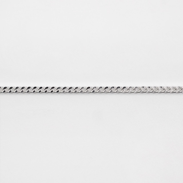 CD03010CM SV925製2面カット喜平チェーン 線径0.30mm太さ1.0mm長尺切売