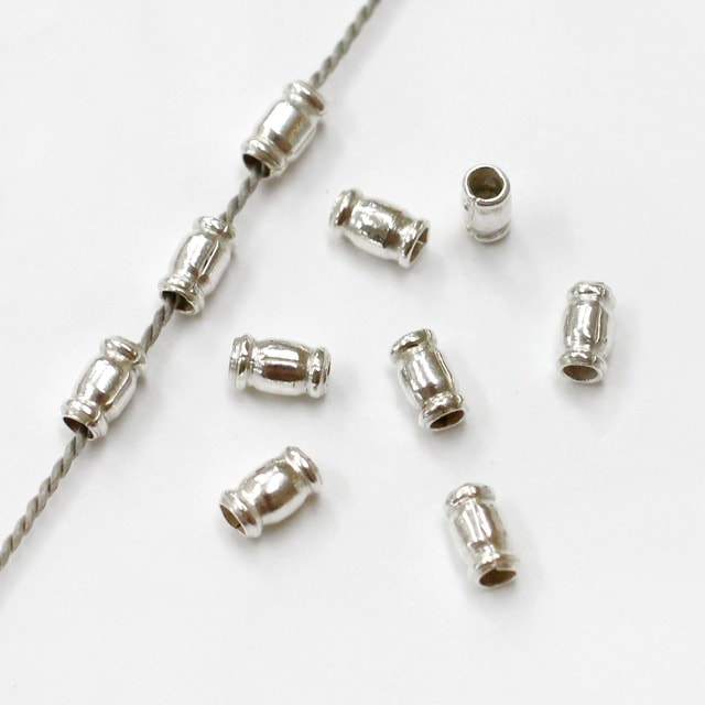 70DBK0140SVB SV925製ビーズ 4.0×2.5mm穴径1.7mm 20ヶ