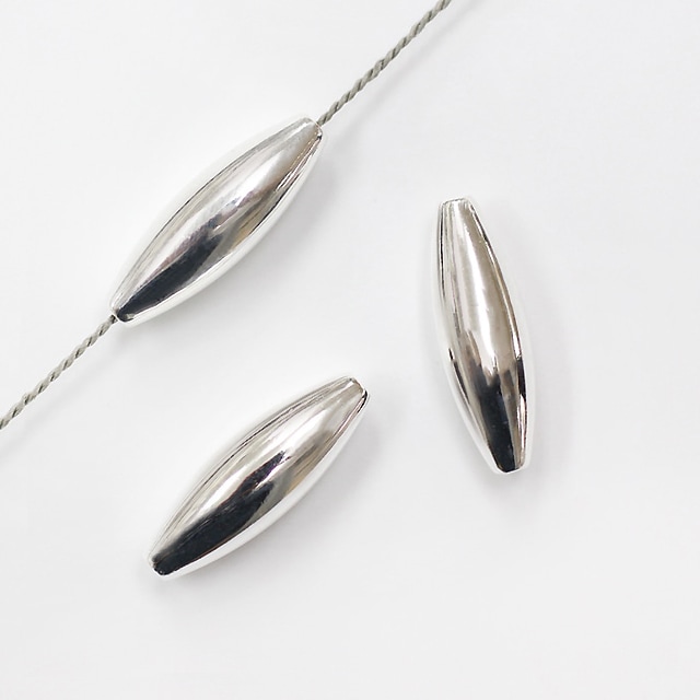 72N33111SVB SV925製ビーズ ナツメ 18.0×6.0mm穴径1.3mm 1ヶ - 卸