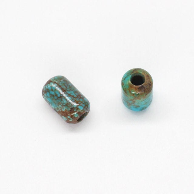 7500038NSB ターコイズビーズ チューブ 8×5mm穴径2.0mm1ヶ