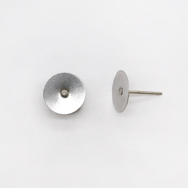 0770009TTE チタン製ピアスポスト 皿付き 10.0mm皿直径10.0mm線径0.7mm5ペア