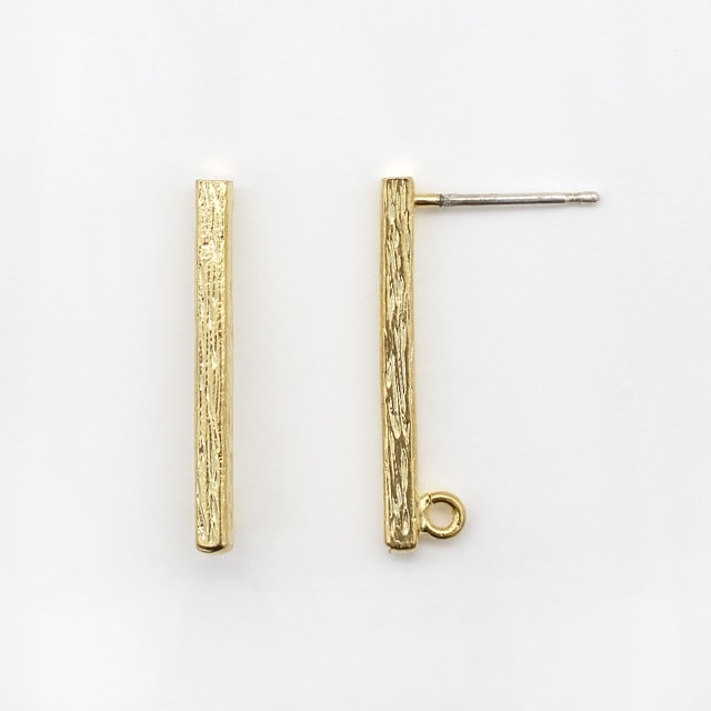 accessories mau つつっぽ ピアス 黒✕ゴールド accessories mau