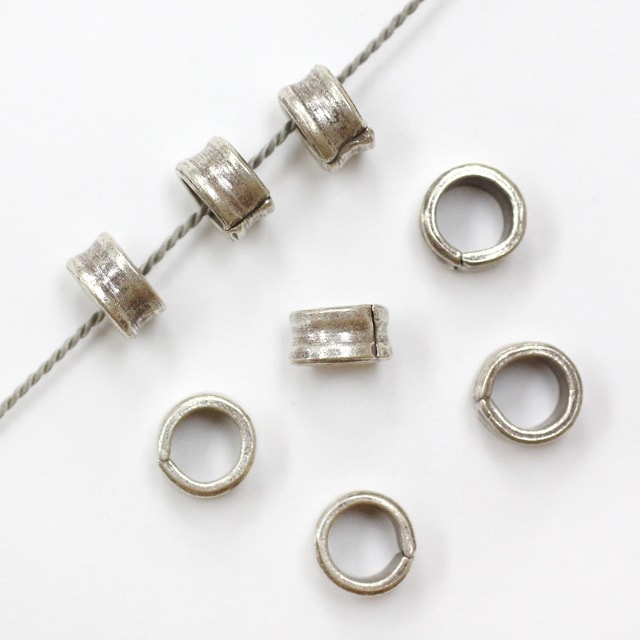 70DBK0158PSVB SV925製ビーズ 3.5×6.0mm穴径4.0mm 1ヶ