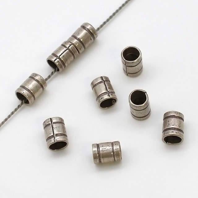 70DBK0175PSVB SV925製ビーズ 6.0×4.0mm穴径3.0mm5ヶ