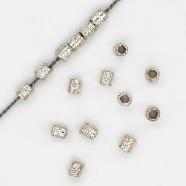 70DBK0185SVB SV925製ビーズ 3.0×2.5mm穴径1.5mm10ヶ