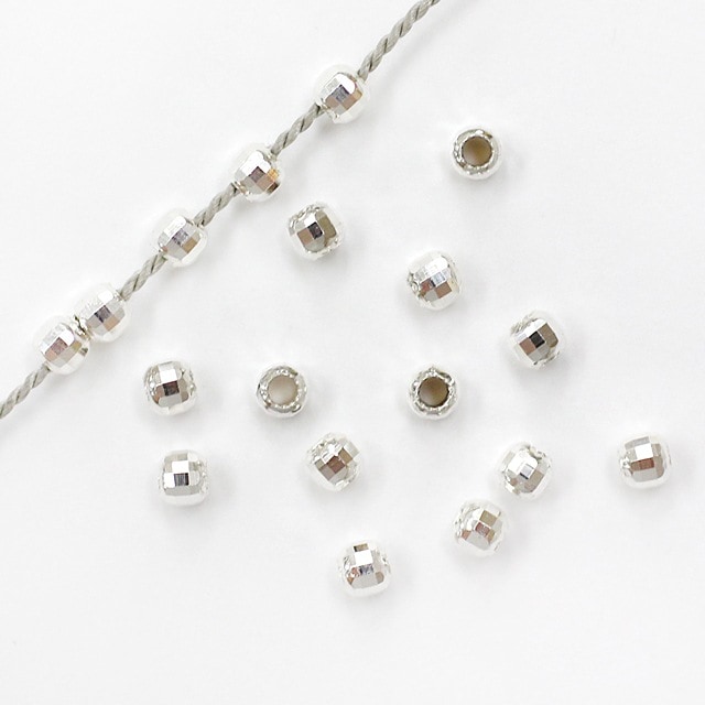 318P2D25SVB SV925製ビーズ ミラーボール 2.0×2.5mm穴径1.2mm20