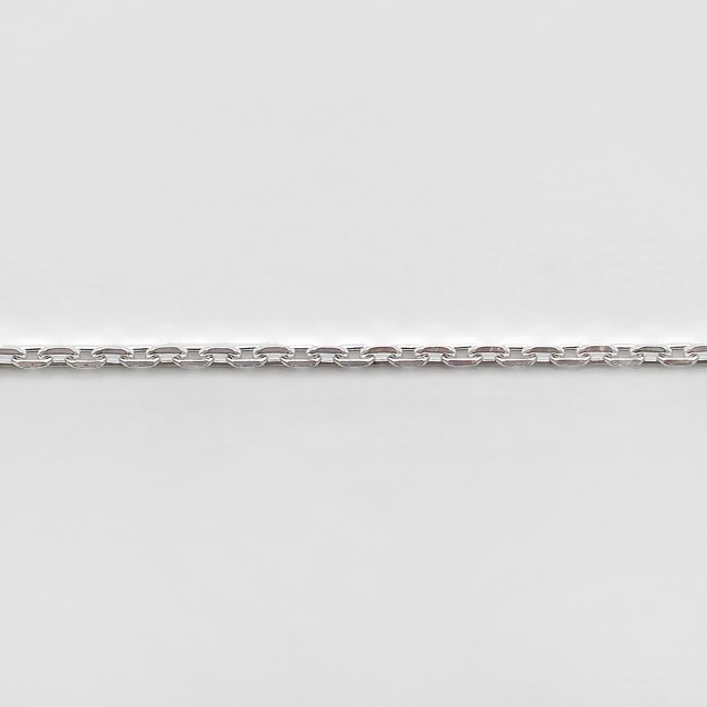 CL0404C10M SV925製4面カットあずきチェーン 線径0.40mm太さ1.3mm長尺10m 1巻