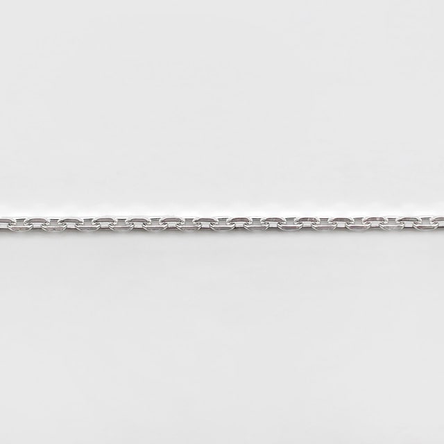 CL0404C10CM SV925製4面カットあずきチェーン 線径0.40mm太さ1.3mm長尺切売 10cm